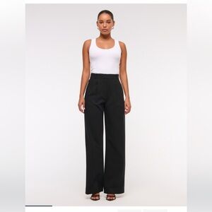 Abercrombie & Fitch Black Wide Leg Pants